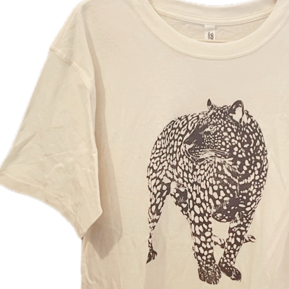 Oversized Vanilla Cheetah Tee